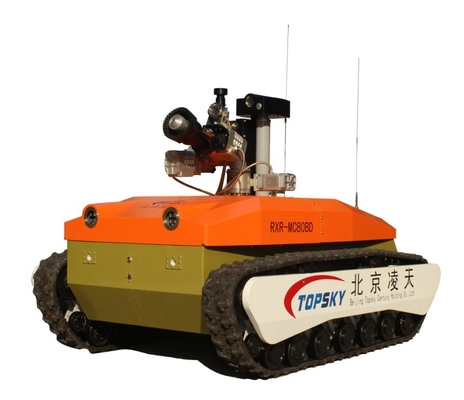 Electric Autonomous Fire Fighting Robot Continuous Walking Time 4h Braking Distance ≤0.35m