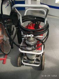 Fire Fighting Trolley Water Mist Extinguisher Stainless Steel Casing