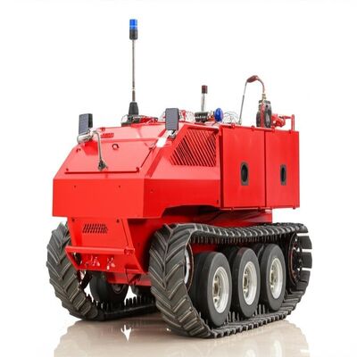 Portable Lithium Battery Powered Remote Control Fire Fighting Robot for Emergency Rescue