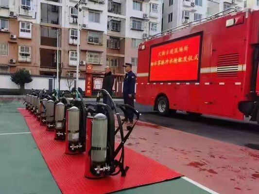Dual fire suppression modes Backpack-mounted fine water mist fire extinguishing water gun Smoke Removal