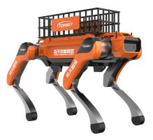 Trasporto ausiliario cane robot a quattro zampe Accesso alla piattaforma cloud in rete robot