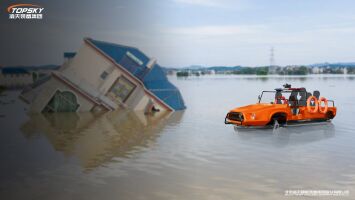 Capacità: 6 persone barca anfibia adottando un telaio a ruote viaggiare su tutti i terreni