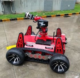 Il robot di estinzione di incendio ha applicato il motore di CC con il tipo della batteria della grande capacità, progettazione di controllo distribuito modulare