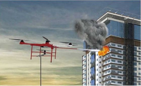 16m/S che lega il Uav di estinzione di incendio della centrale elettrica